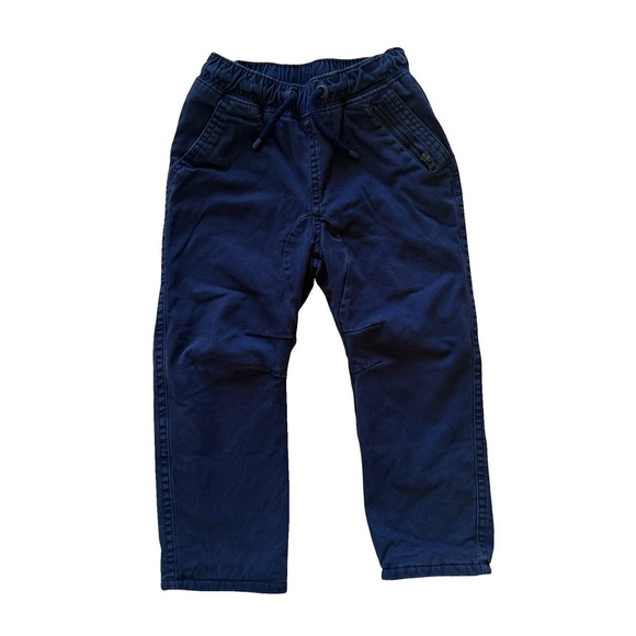 Cat & Jack 3T Jogger Pants Navy Fleece Lined Boys Warm Cozy Playful - Picture 1 of 5